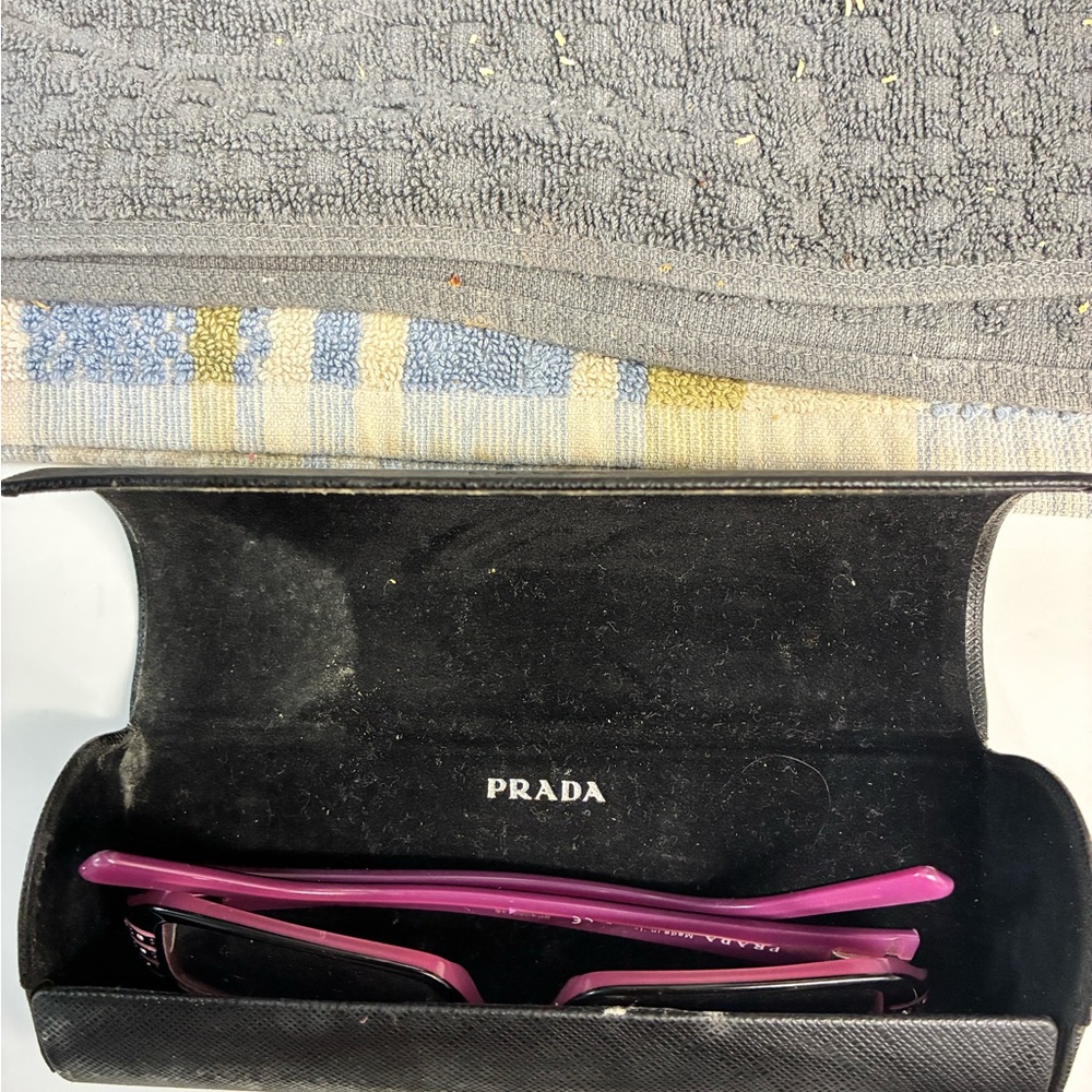 Prada VPR 07L eye frame eyeglasses Bayonetta style eyewear - Picture 3 of 9